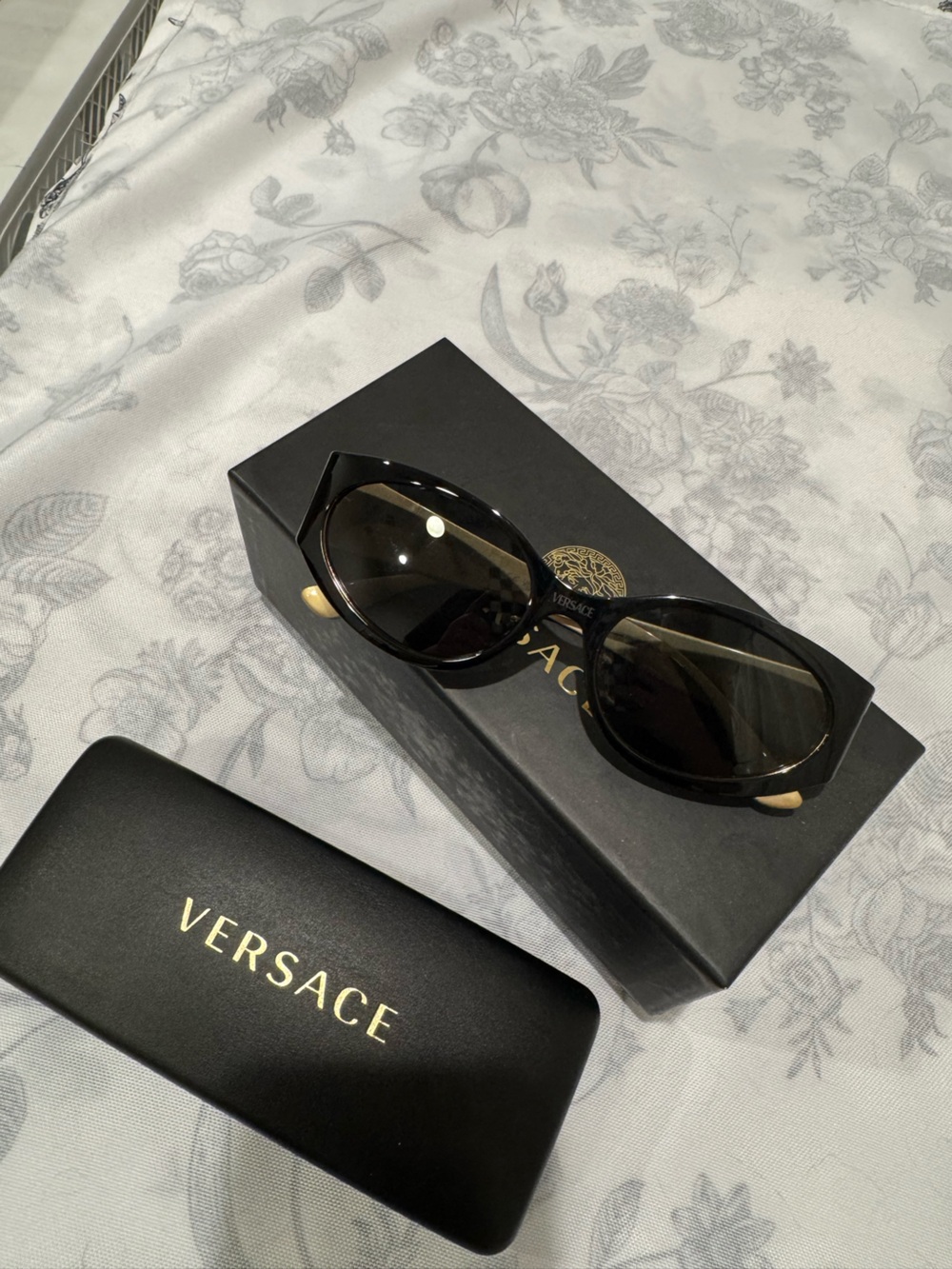 Versace Black Sunglasses with Dark Lenses - Women's Fashion Accessory